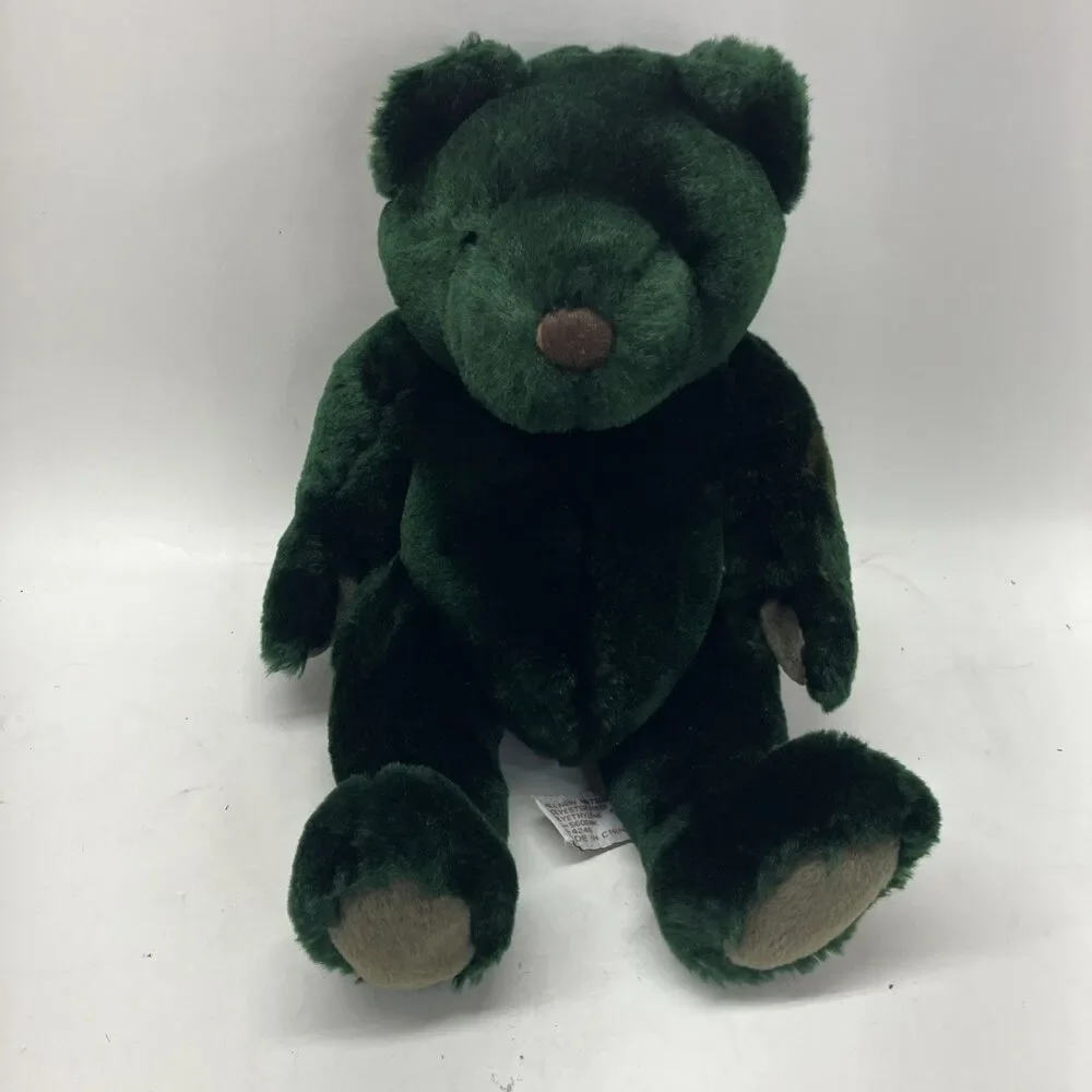 Vintage Velvets By Greek Hunter Green Teddy Bear 10